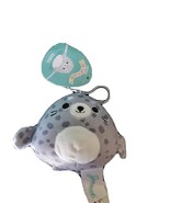 Squishmallow 3.5&quot; Odile Seal Soft Gray Spotted Plush Clip BNWT - €9,96 EUR