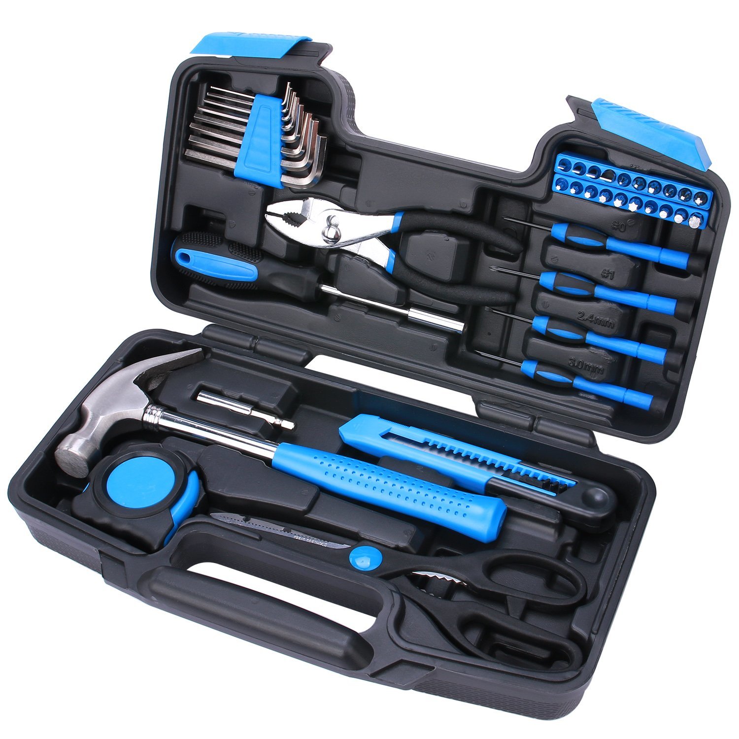 Primary image for 40-Piece All Purpose Household Tool Kit  Includes All Essential Tools For Home, 