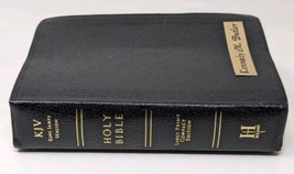 Holy Bible KJV Large Print Compact Bible Black Bonded Leather Holman 2000 - $13.14