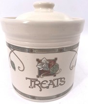PFALTZGRAFF Mission Flower Treat Jar With Lid 5 5/8&quot; USA Made Excellent  - £45.97 GBP