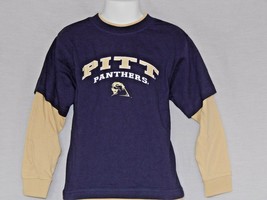 Boy&#39;s T-Shirt Pitt Panthers Kids Size Medium 5 Large 6 Vintage Pittsburgh NEW - £10.26 GBP