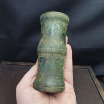 CARVED WITH DRAGON DECORATION OLD CHINESE ANTIQUES JADE SNUFF BOTTLE, - $130.95