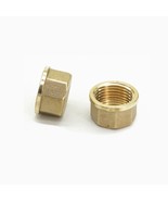 1/2&quot; BSP FEMALE THREAD BRASS PIPE HEX HEAD BRASS END CAP PLUG FITTING 2pcs - $108.88 MXN