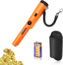 Orange Rvgive Metal Detector Pinpointer: 360°Scanning Locating Gold Coin... - $31.93