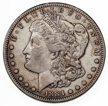 1884-S Argent Morgan Dollar En Très Fin VF État , Gris, Fort Détail - £72.26 GBP