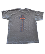 Vintage Mens sz L Blue BUD Beer Cotton Shirt - $365.00 MXN