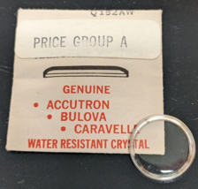 Genuine NEW Bulova Watch Crystal Armored w/ Silver Tone Ring Q152AW - £11.86 GBP