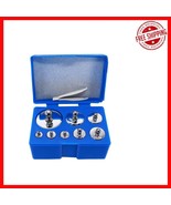 8-Piece 1000g Calibration Weight Set with Protective Case &amp; Tweezers - M... - $660.61 MXN