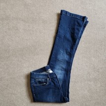 Venus Bootcut Jeans Womens 6 Short Blue Dark Wash Stretch - £18.99 GBP