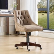 Medieval Retro Style Sheepskin Pattern Fabric Home Office Chair with Lift - £129.71 GBP