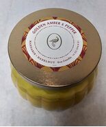 Pack Of 4 Golden Amber Candle Mandarin Hazelnut Scent Soy Opalhouse 66 H... - $55.54 CAD