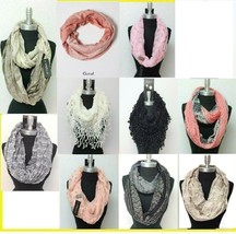 *US SELLER* lot of 10PCS infinity / Chiffon scarf Wholesale Bulk Scarves #3 - £20.98 GBP