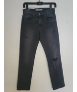 Joe&#39;s Jeans Lara Distressed Mid Rise Straight Ankle Jeans Sz26 Chara Bla... - $109.62 CAD