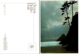 One(1) USA Oregon Coast Devil&#39;s Elbow Grey Skies Ocean Beach Waves VTG Postcard - £7.39 GBP