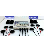 Brand New 04 Channel Electrotherapy Physiotherapy Carbon Pads stressfree... - $136.62