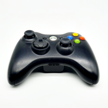 Official OEM Microsoft Xbox 360 Black Wireless Controller Cleaned &amp; Tested - $14.84