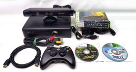 Microsoft Xbox 360 S 4GB Console Controller 5 Game Bundle Halo - $106.58