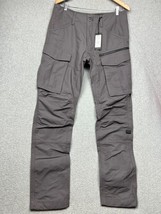 G Star Raw Pants Mens 32X34 Rovic Zip 3D Gray Military Cargo Tapered Duble Knee - £85.46 GBP