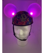 Mickey Mouse Walt Disney Parks Glow Ears Multi Colored Hat Rainbow Light Up - £7.70 GBP
