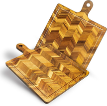 Acacia Wood Cutting Board Large Rectangle 17� X 13&#39;&#39; (Set of 2) with for Meat - £21.89 GBP+