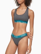 Calvin Klein Womens Scoop Back Bralette Color Charcoal Heather Size XS - $42.57