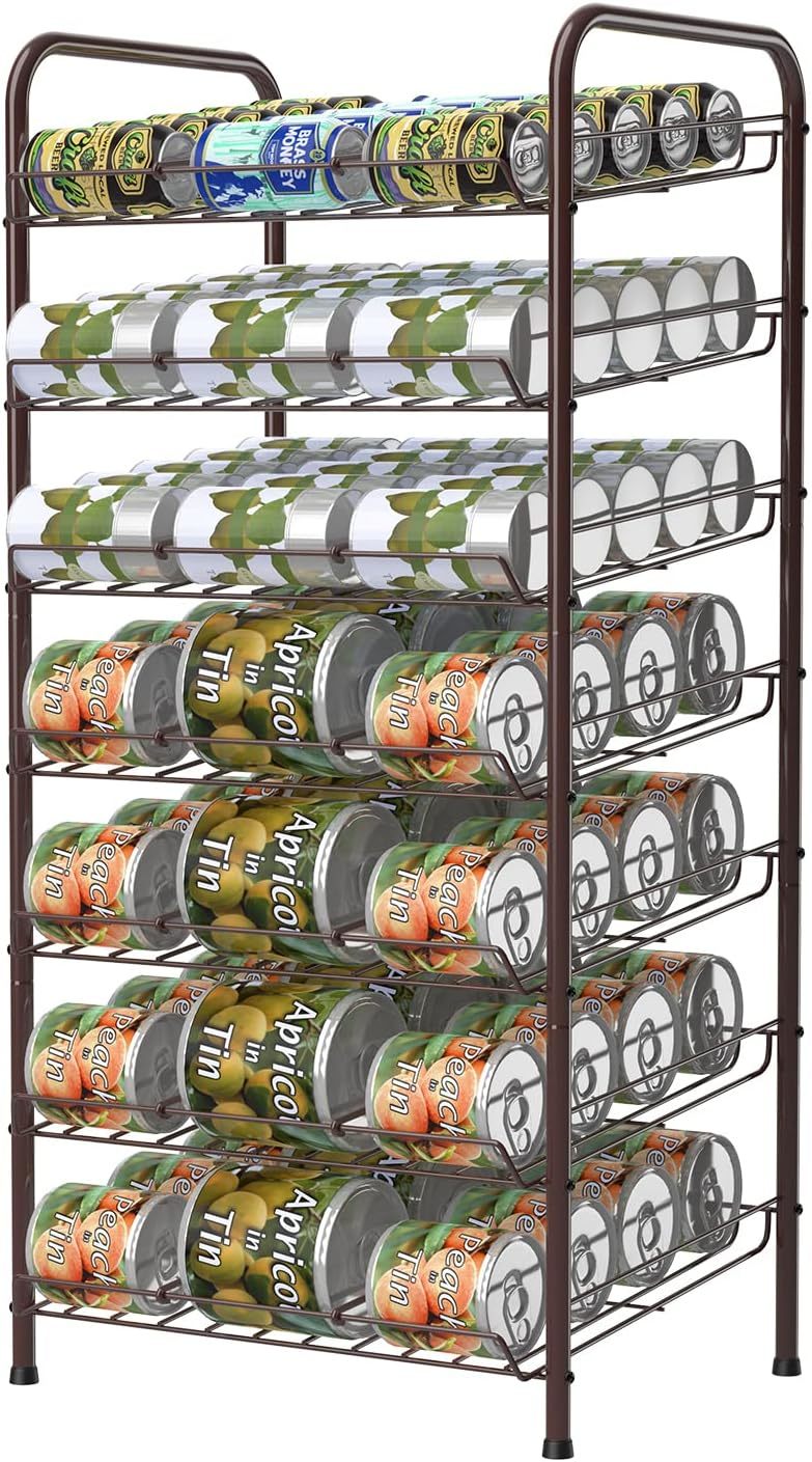 Vrisa Can Organizer For Pantry 7-Tier Can Dispenser Rack Holde Up To 84 ... - $46.94