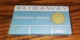 VTG Slidaway Personal Brush NOS Unused Original Package England Made Yellow - $14.99