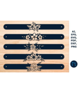 Leather Bracelet Template Bundle SVG - $41.03 CAD