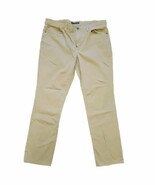 Saks Fifth Avenue Pants Mens 36x32 Beige Khaki Business Casual Pockets - $337.76 MXN