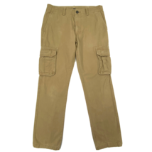 Old Navy Broken in Cargo Pants Mens size 31 x 32 Pockets Khaki Beige - $26.99