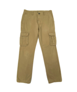 Old Navy Broken in Cargo Pants Mens size 31 x 32 Pockets Khaki Beige - £21.22 GBP