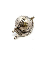 Vintage Sterling Signed 925 Rotatable World Map Globe Display Figure Min... - $54.45
