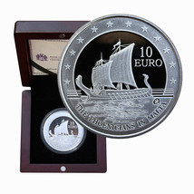 Malta 10 Euro 2011 Silver Proof Coin Box &amp; CoA Phoenicians In Malta Ship... - £120.34 GBP