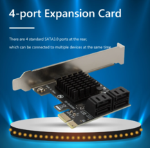 SATA3.0 Pc Ie Sata Adapter 4 Port Sata Iii To Pci Express 3.0 X1 - £23.10 GBP