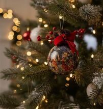 Simpich 1987 Carolers Christmas Ball Paper Mache Ornament Tomorrow Today... - $14.82