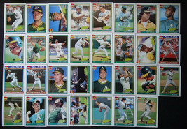 1991 Topps Oakland Athletics Team Set of 31 Baseball Cards - £5.46 GBP