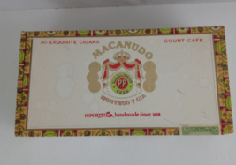 Macanudo Cafe Diplomat Cigar Wooden Box 9.58&quot; X 5&quot; X 2.75&quot; - $9.40 CAD