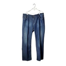 I.Q. &amp; Company Jeans Womens Size 24W Boot Cut High Rise Embellished Cott... - £16.18 GBP