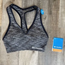 NWT Columbia Support Racerback Sports Bra Top Padded Womens S Grey - $14.44