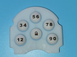 Kwikset 909, 910,911,912 Key Pad Number Silicone Rubber Clear White Replacement - $14.10