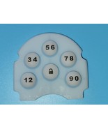 Kwikset 909, 910,911,912 Key Pad Number Silicone Rubber Clear White Repl... - £11.27 GBP