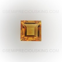 Natural Citrine Square Step Cut 6X6mm Golden Citrine Color FL Clarity Lo... - $18.70