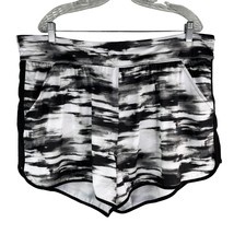 Swim by Cacique Swim Shorts 20 Black White Built in Brief Pockets - £19.61 GBP