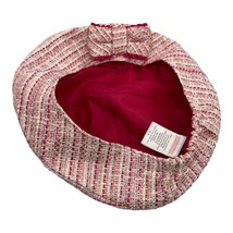 Janie and Jack Darling Sophistication Pink Tweed Beret Hat Girls Size 6-8 - $38.40