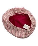 Janie and Jack Darling Sophistication Pink Tweed Beret Hat Girls Size 6-8 - $38.40