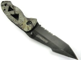 Guidesman Stainless Steel Camo Lock Back  Folding Pocket Knife - £9.28 GBP
