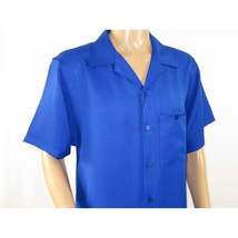 Men 2pc Walking Leisure Suit Short Sleeves By DREAMS 256-21 Solid Royal Blue image 5