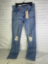 Levi&#39;s 510 Skinny Fit Stretch Destroyed Distressed Denim Jeans Blue Men&#39;s 31x32 - £38.76 GBP