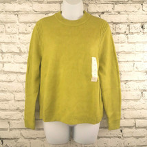 A New Day Sweater Womens Small Green Long Sleeve Knit Pullover Crew Neck - £14.34 GBP
