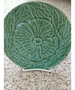 BORDALLO PINHEIRO Green Leaf Flower DESSERT SALAD BREAD PLATE -8&quot; - New-... - £22.15 GBP